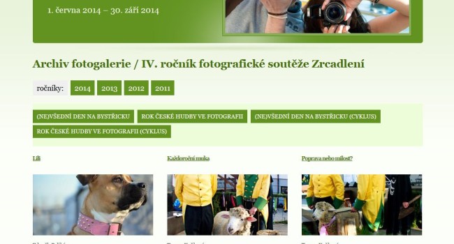 Fotografie reference - Bystřická Zcadlení