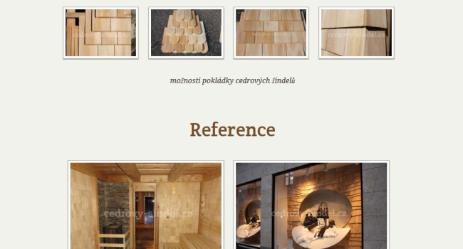 Fotografie reference - Cedrový šindel