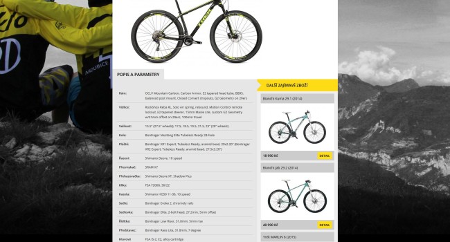 Fotografie reference - Tvorba e-shopu – CykloRD