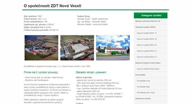 Fotografie reference - Tvorba webových stránek pro ZDT, spol. s r.o.