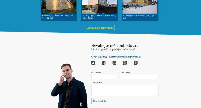 Fotografie reference - Tvorba webových stránek pro realitního makléře Michala Štryncla