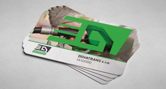 Fotografie reference - Grafický návrh pro zákaznické karty čerpací stanice společnosti Dovatrans