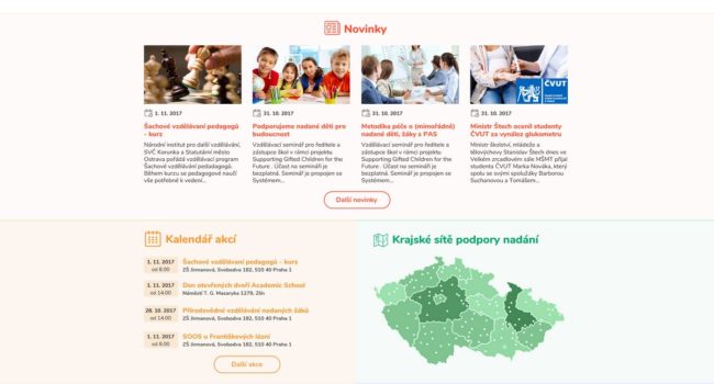 Fotografie reference - Návrh grafiky portál Talentovaní.cz