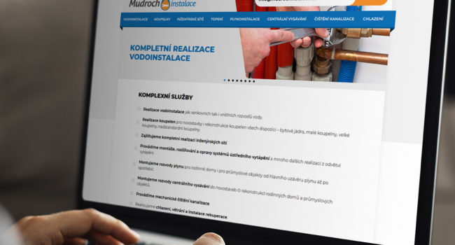 Fotografie reference - Realizace webových stránek – Mudroch Instalace