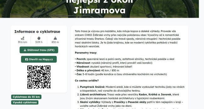 Fotografie reference - Realizace webových stránek pro půjčovnu kol Kola Sykovec